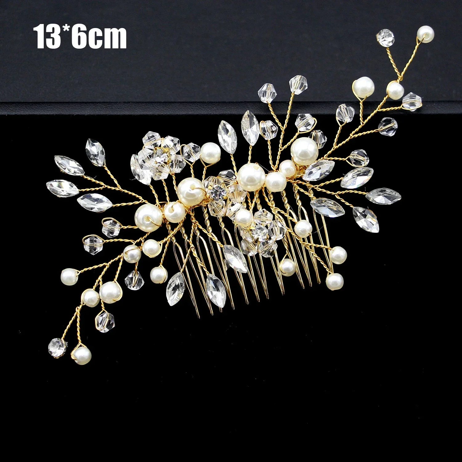 Pearl Rhinestone Bridal Hair Comb