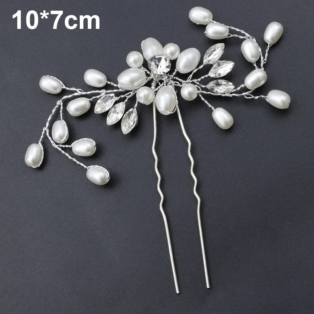 Pearl Rhinestone Bridal Hair Comb