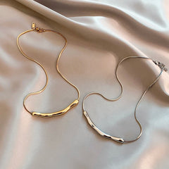 Gold Stainless Steel Collarbone Chain