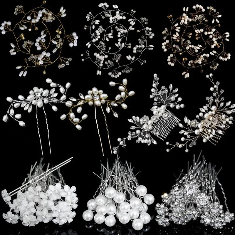 Pearl Rhinestone Bridal Hair Comb