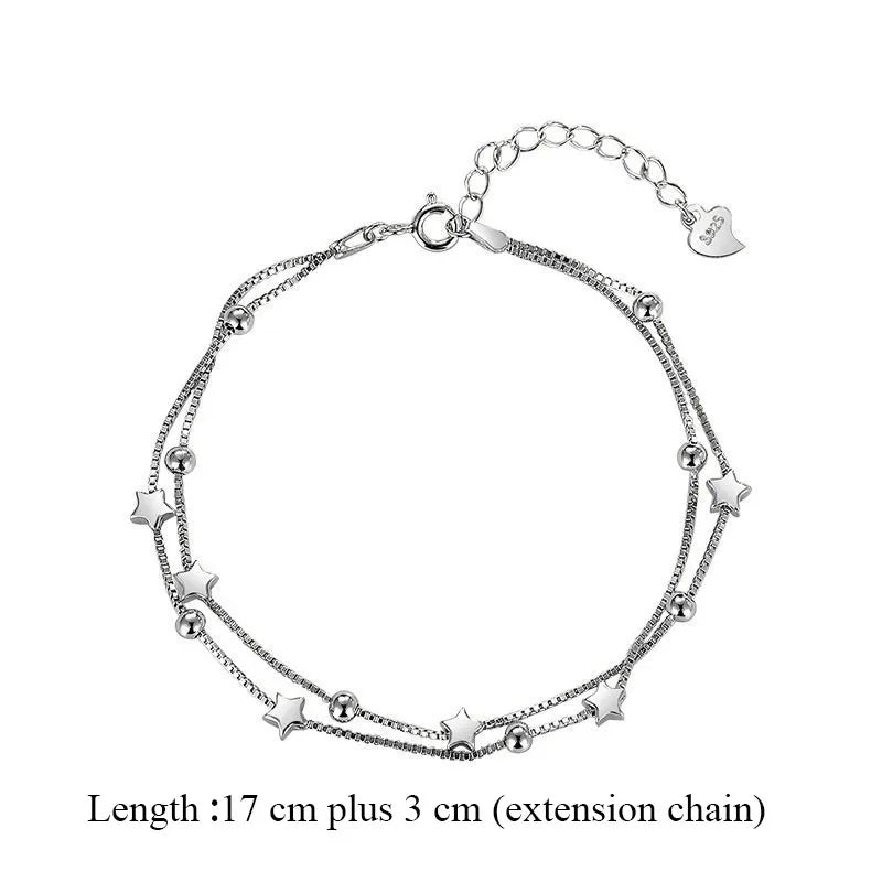 Sterling Silver Star Bracelet