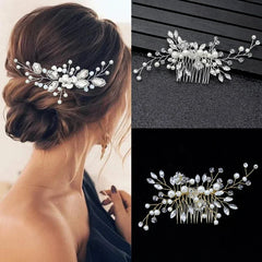 Pearl Rhinestone Bridal Hair Comb