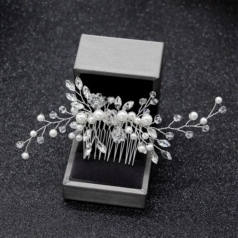 Pearl Rhinestone Bridal Hair Comb