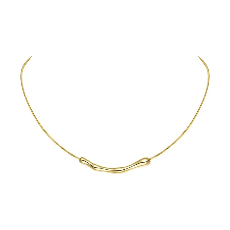 Gold Stainless Steel Collarbone Chain