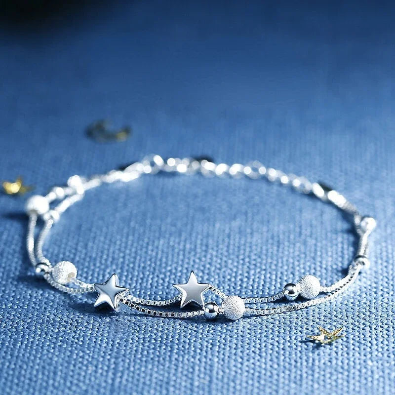 Sterling Silver Star Bracelet