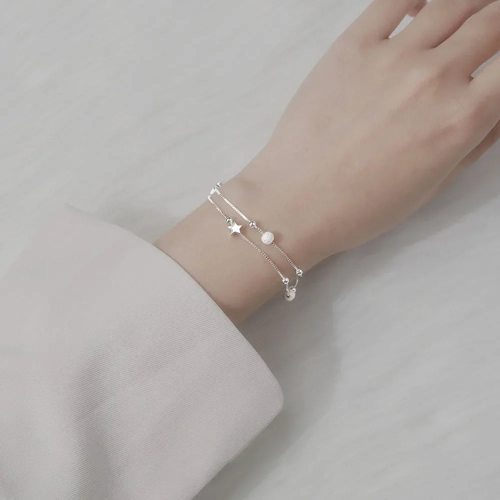 Sterling Silver Star Bracelet