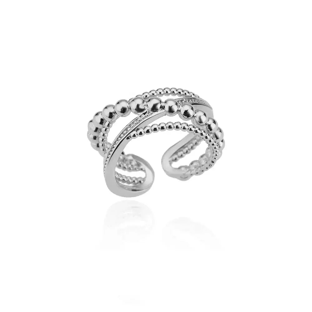 Gold Heart Stainless Steel Ring