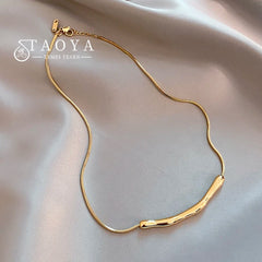 Gold Stainless Steel Collarbone Chain