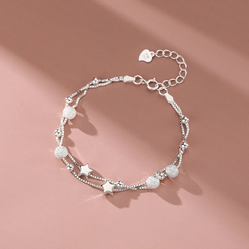 Sterling Silver Star Bracelet